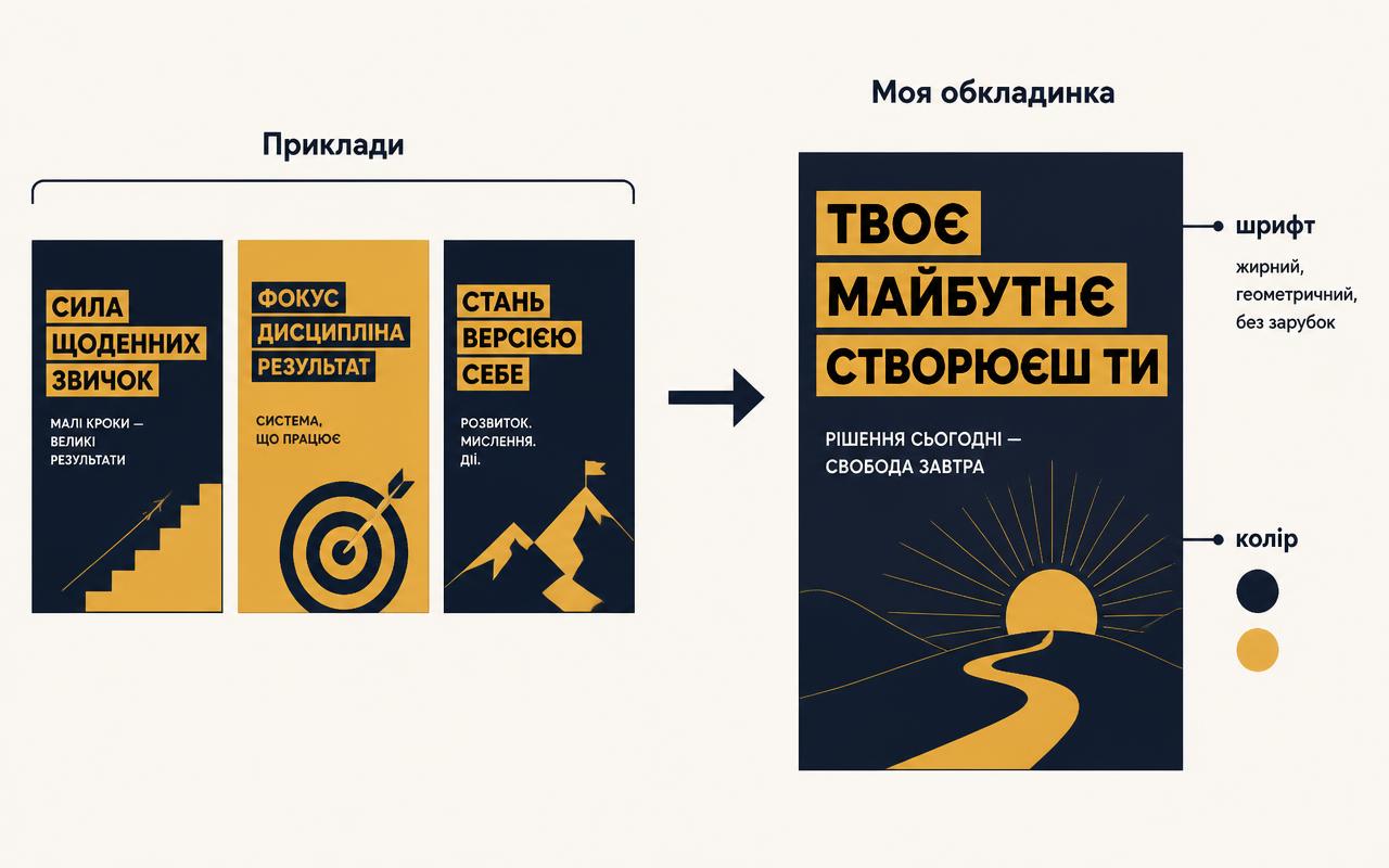 Приклади → своя обкладинка в тому ж стилі