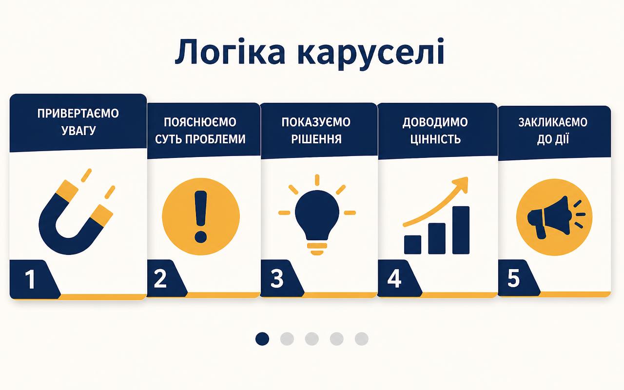 Логіка слайдів від першого до останнього